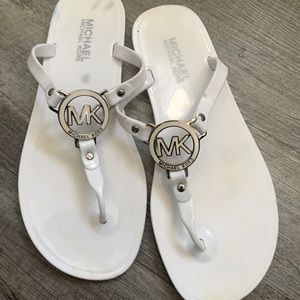 MK White Flip-Flops 🩴
